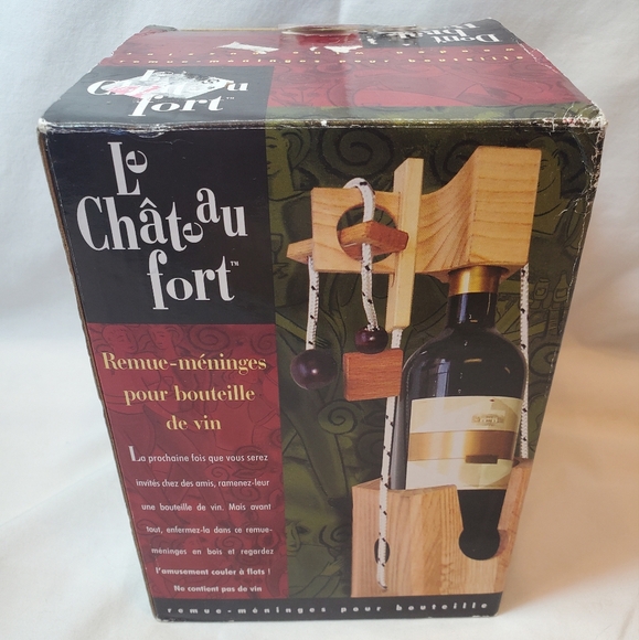 Don't Break The Bottle Wooden Wine Puzzle - Picture 3 of 7